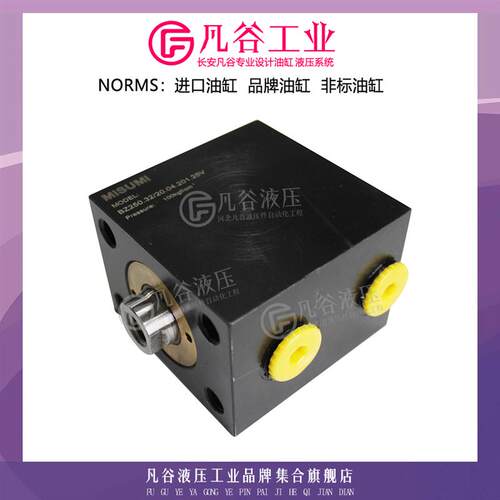 米思米立式方形薄型液压油缸 BZ250.3220.04.201.25V模具工业油缸