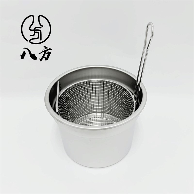商用肯德基裹粉浸篮/抖篮过水篮/浸水桶/鸡翅篮/不锈钢圆篮/八方