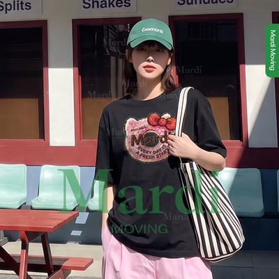 MardiMoving纯棉短袖女T恤