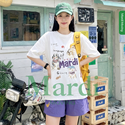 MardiMoving纯棉短袖女T恤