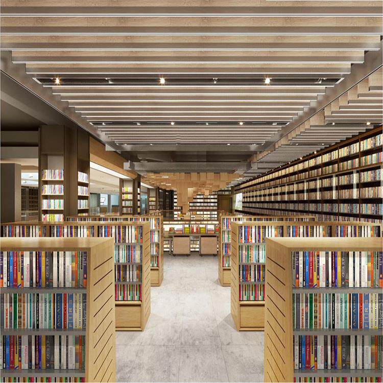 书店书城书吧学校图书馆展示柜书柜满墙格子柜图书展示柜书架设计