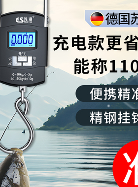 德国苏测充电称鱼器钓鱼电子秤鱼器便携迷你精准钓鱼称家用弹簧秤