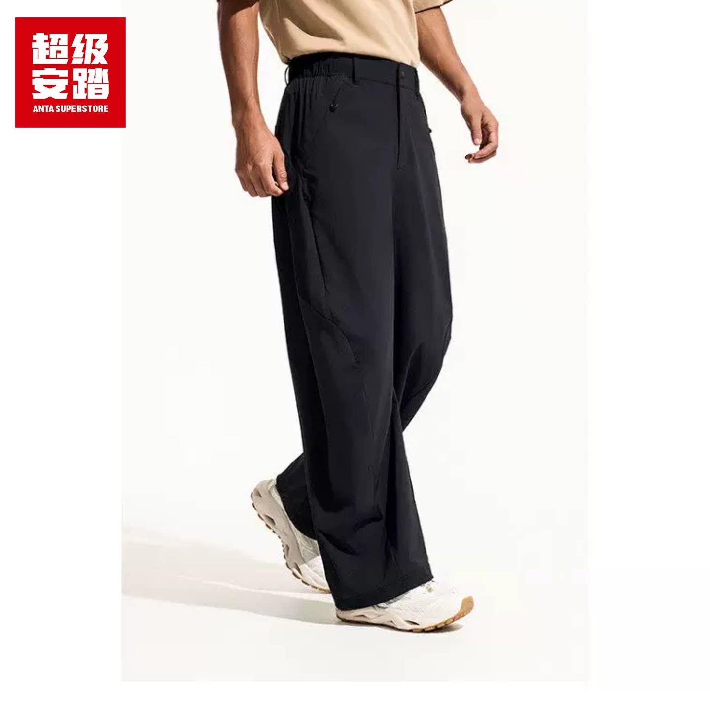 超级安踏男户外弯刀裤夏防泼水休闲裤薄款运动裤工装裤152636502U