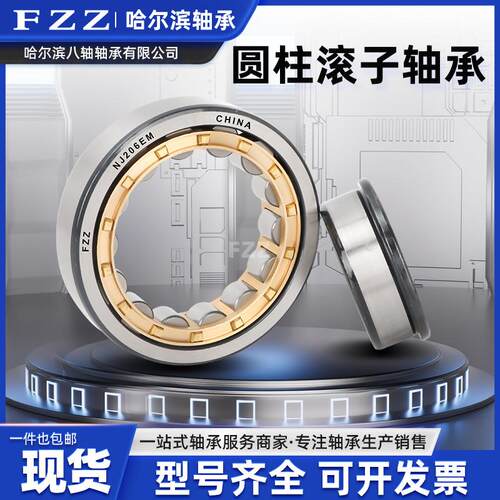 正品哈尔滨FZZ圆柱滚子轴承NU 217 218 219 220 221 222 224 EM
