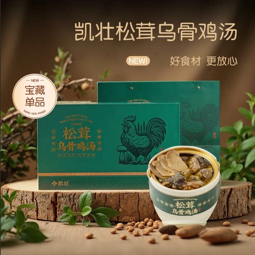 凯壮松茸乌鸡汤自热速食汤送礼盒