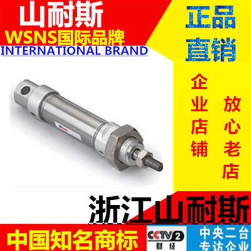 山耐斯不锈钢迷你气缸MA20X25X50X75X100X125X150x200x300-S-CA