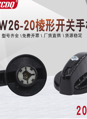 CA10 38D LW26-20组合凸轮万能转换开关手柄把手旋钮带爪子孔5.5