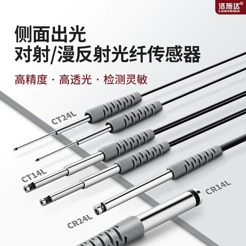 光纤传感器放大器侧面发光对射漫反射CR24L FU-31 FU-32 FU-33