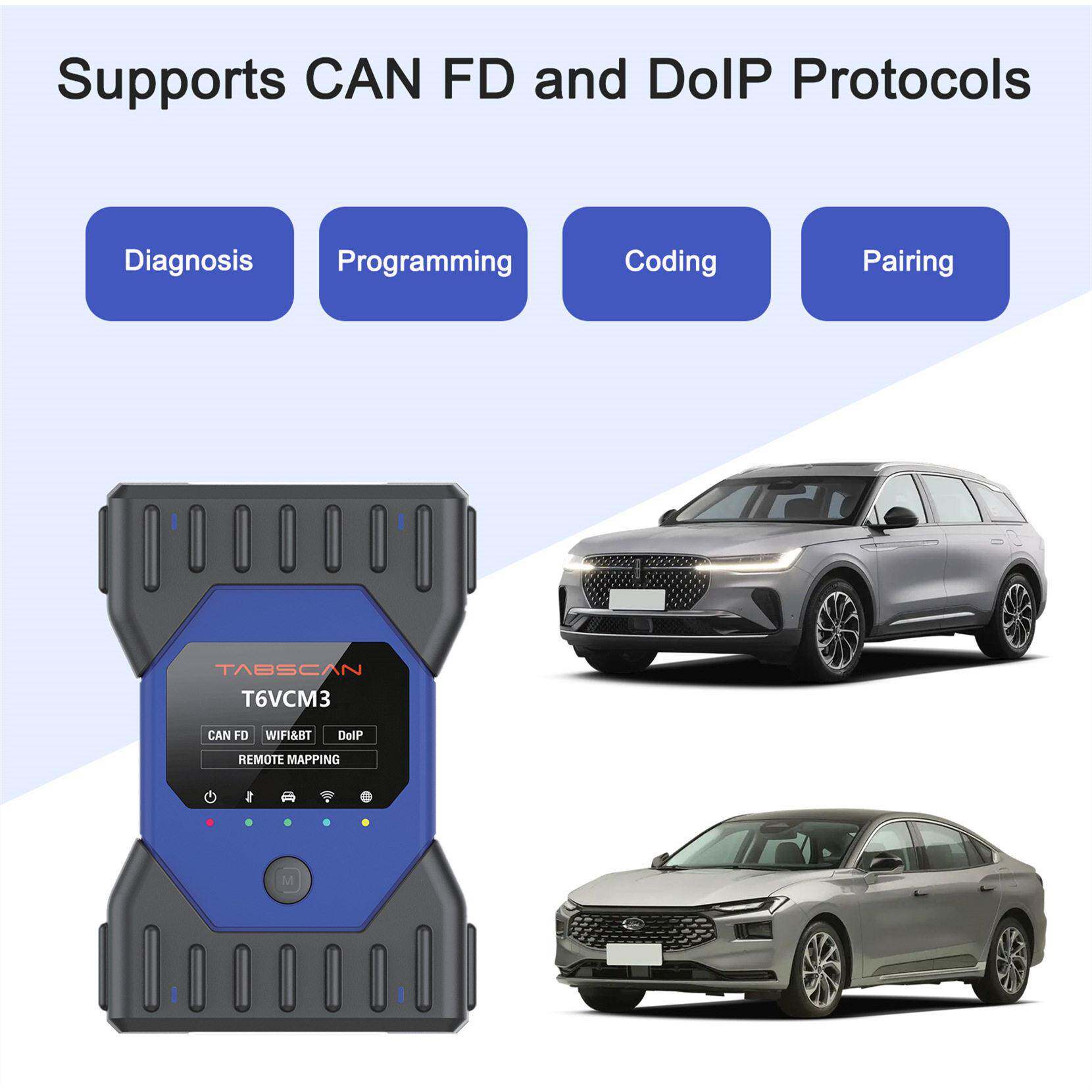 欧克亚勒T6VCM3诊断检测仪适用于福特马自达Ford Mazda汽车故障诊