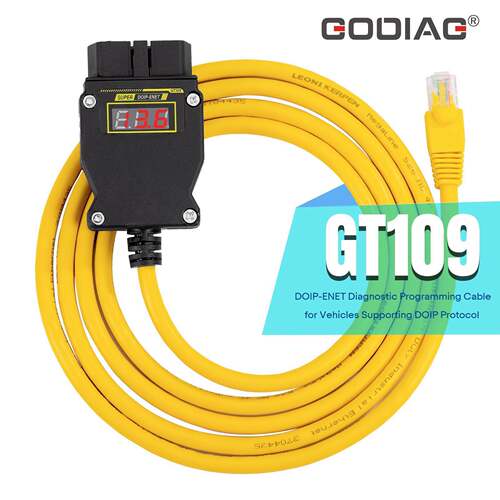 GODIAG GT109 DOIP-ENET 汽车诊断编程线，适配 DOIP 协议的车辆