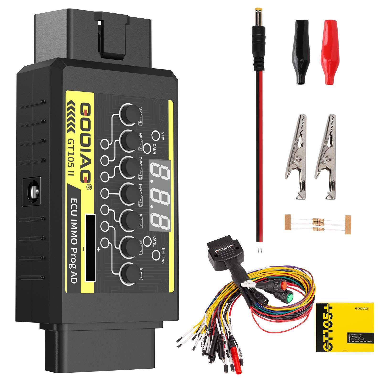 GODIAG ECU IMMO编程器 GT105 II 分离盒 ECU连接器+协议跳线ECU
