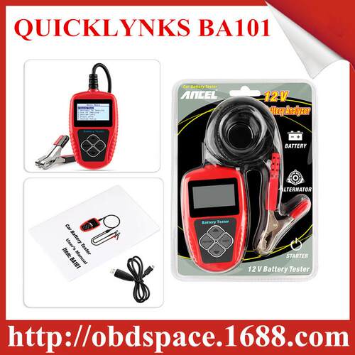 QUICKLYNKS BA101 12V Car Battery Tester BA-101 2000CCA 220AH