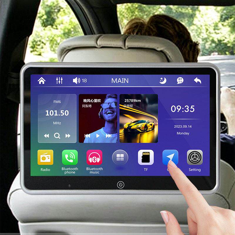 10.1寸头枕CARPLAY显示器10.1寸外挂MP5显示器车载显示器F133