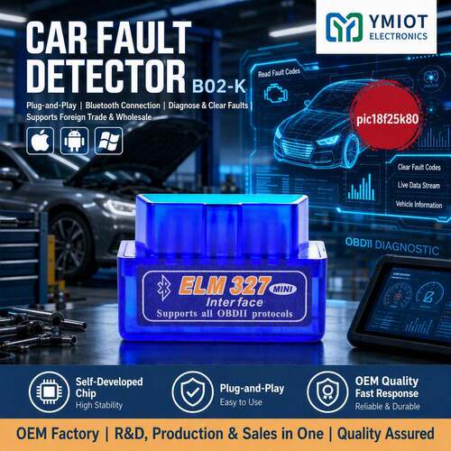 Russian Market OBD2 Scanner,PIC18F25K80 IOS Android elm327
