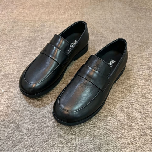 乐福鞋男夏季黑色英伦商务