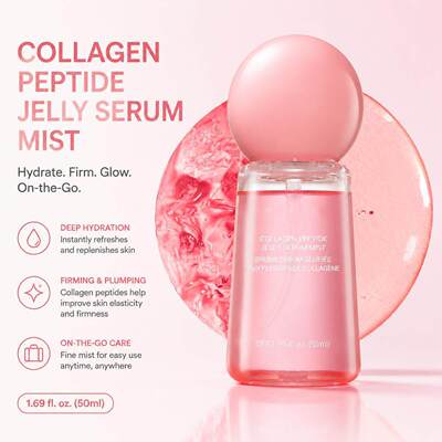 跨境Collagen Peptides Jelly Serum面部胶原蛋白肽果冻精华喷雾