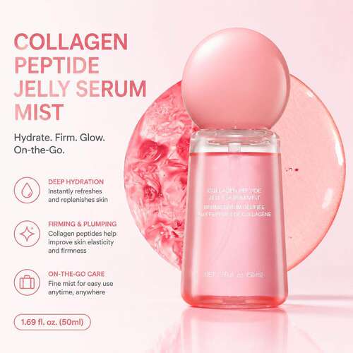 跨境Collagen Peptides Jelly Serum面部胶原蛋白肽果冻精华喷雾