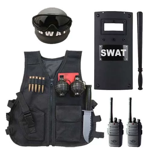 儿童玩具枪套装战术马甲小特警真人对战装备cs吃鸡背心特种兵服装