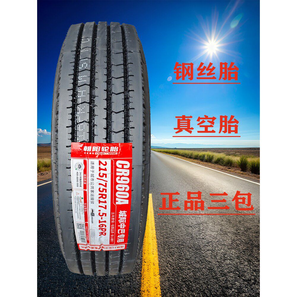 朝阳双钱三角9.5 215 235/75R17.5客车校车轮胎245 265/70R19.5配