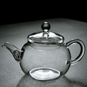 馨玉坊透明玻璃西施茶壶家用大号磨砂带过滤功夫茶具泡茶器花茶壶