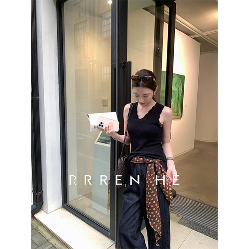 夏季蕾丝显瘦透气背心