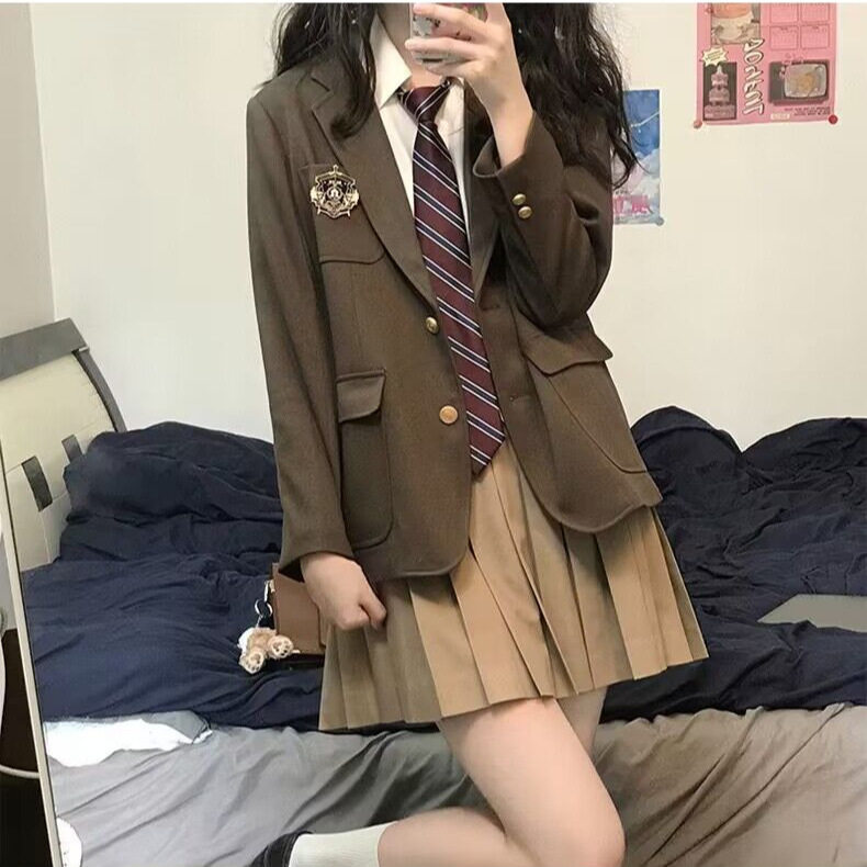 JK格裙原创西装制服套装全套秋学生校服