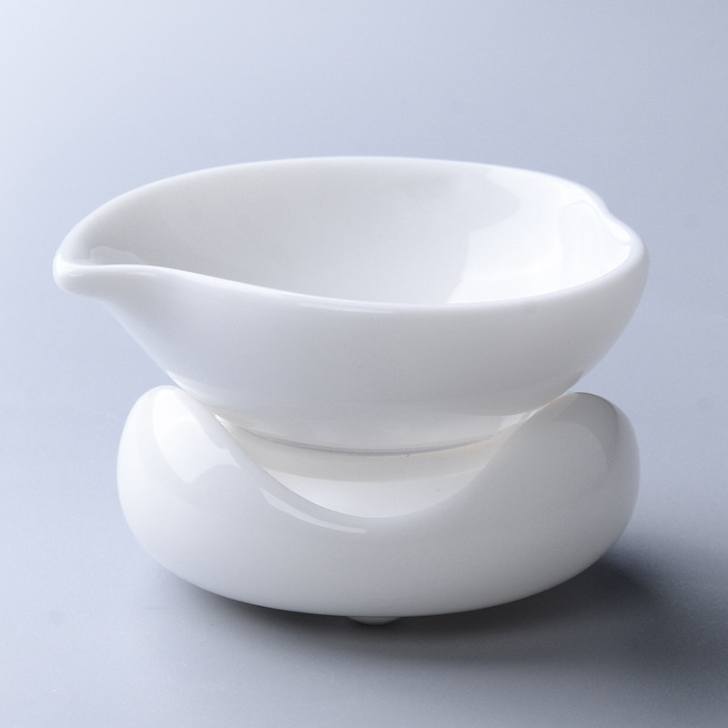 茶器玉瓷茶漏茶滤陶瓷创意过滤器陶瓷过滤网茶器功夫茶具配件