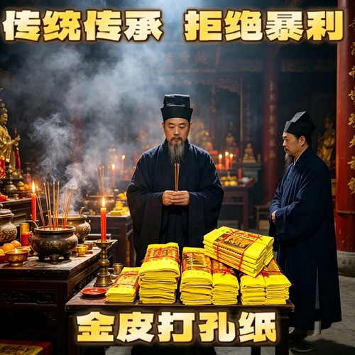 金皮打孔纸清明中元大捆黄纸