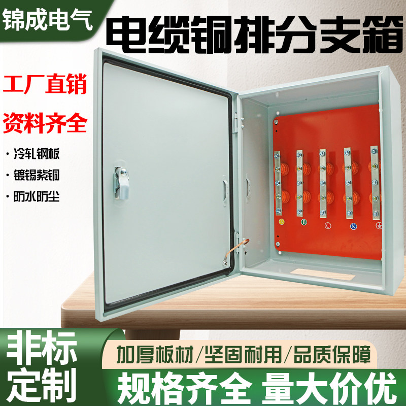 矿物质电缆T接箱铜排分接箱电缆分支箱转换接线T接端子绝缘箱