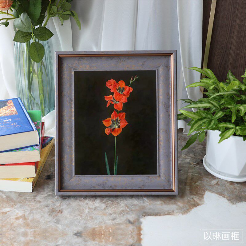 以琳画框24年新款复古欧式古典装裱油画海报展示拼图照片框