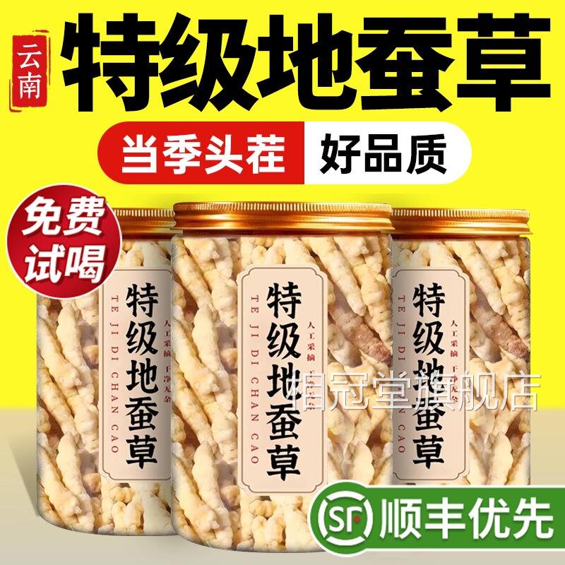 特级新鲜地蚕草野生中药材宝塔菜白虫草南云干货正品官方旗舰店zz
