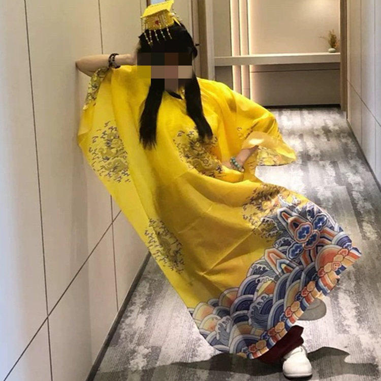 抽象搞怪衣服皇帝cos服龙