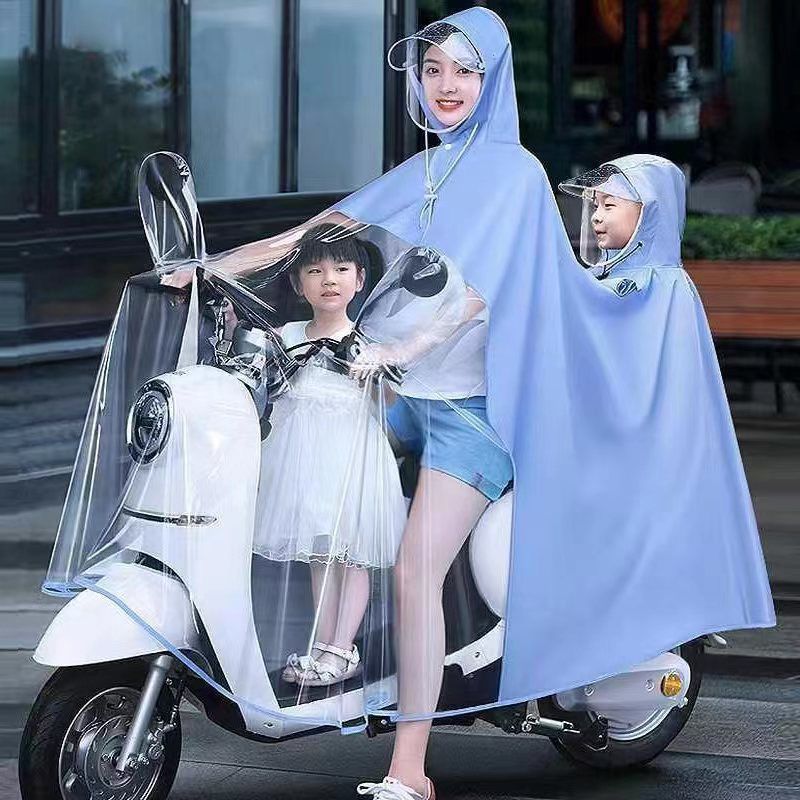 亲子雨衣电动车电瓶车单