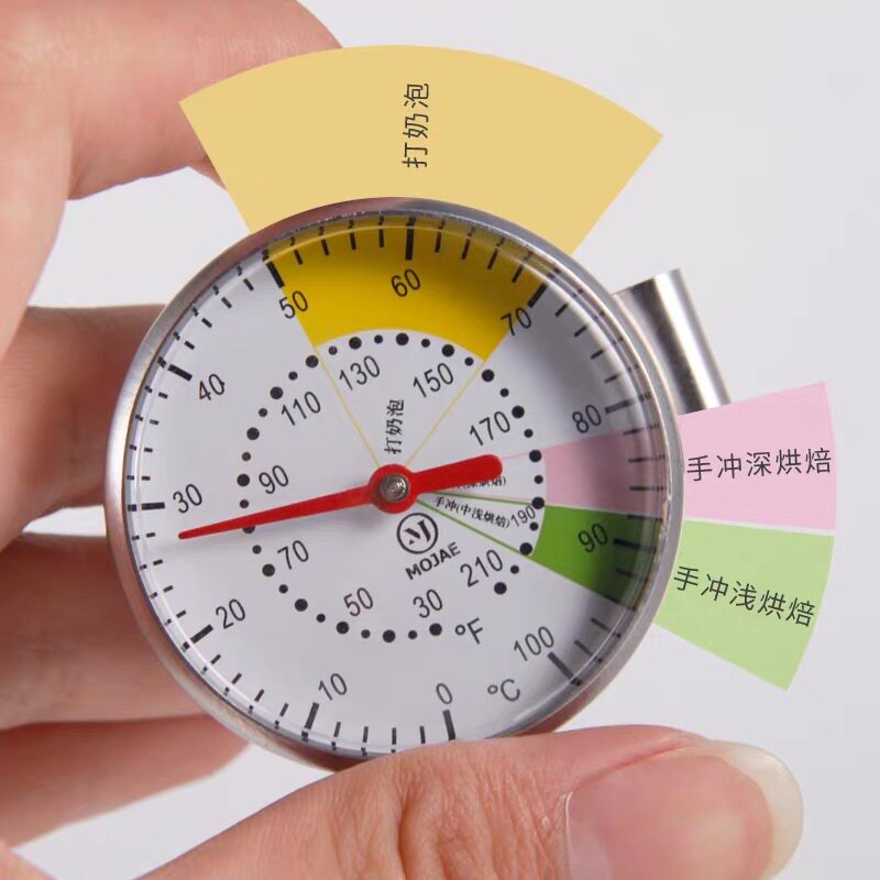 咖啡温度计手冲咖啡壶测水温打奶泡温度器牛奶水温针笔挂式温度计