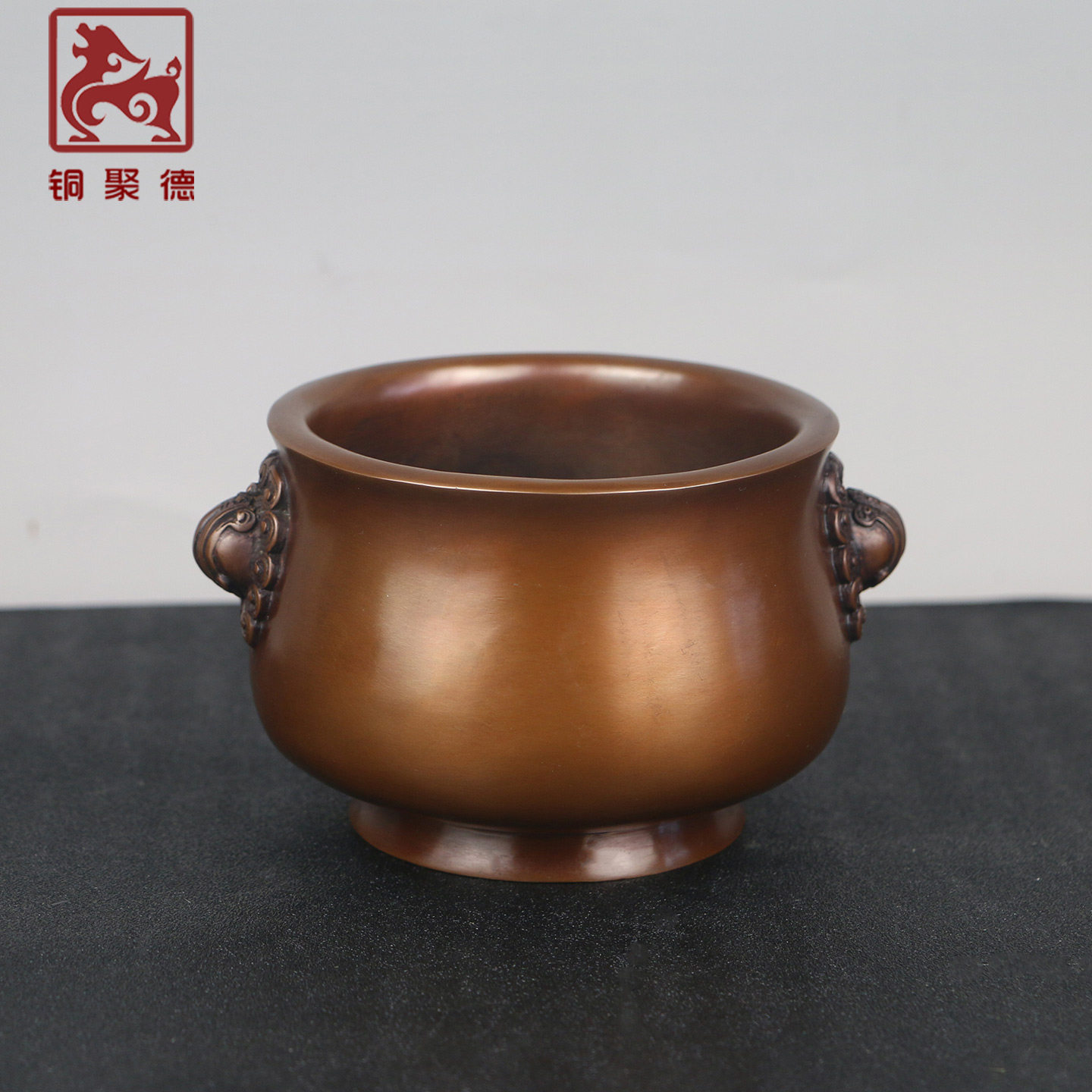 铜聚德纯铜天鸡炉仿古宣德香炉