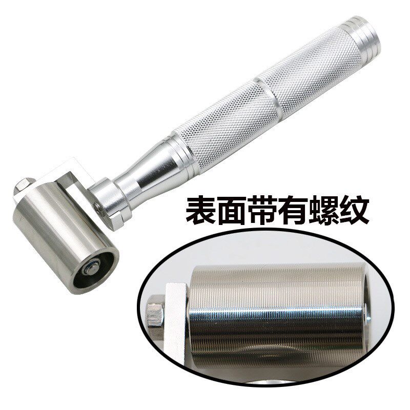 不锈钢压轮 装修施工工具接缝平压轮带轴承 家居贴墙纸壁纸滚轮