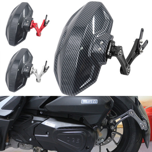 适用三業赛博ADV150隆鑫无极SR150GT改装后挡泥板后沙盾挡水配件