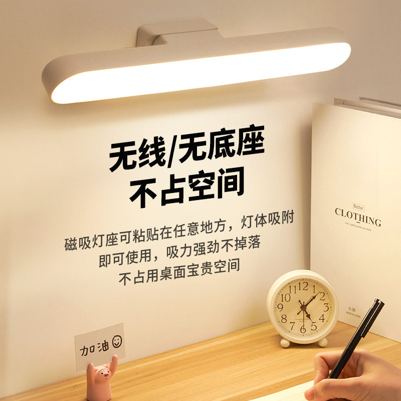 磁吸台灯吸顶大学生防近视护眼学习宿舍挂壁充电寝室吸附式酷毙灯