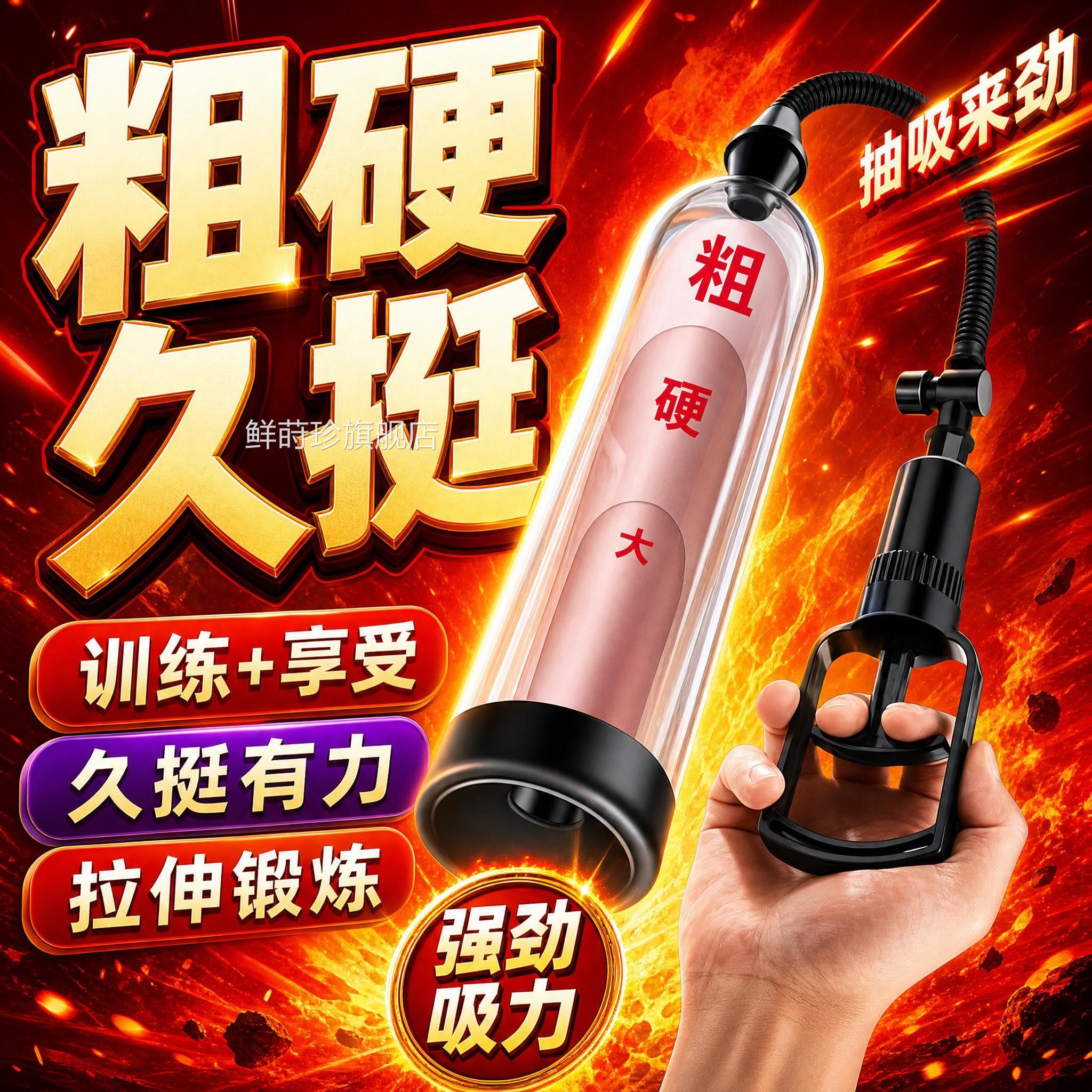 长飞机男用杯负压物理阴茎扩张增器真空负压引勃吸大拉伸自慰锻炼