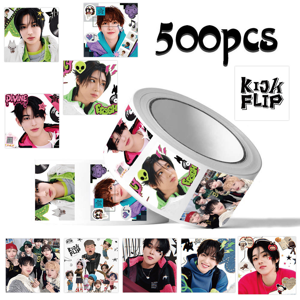 kickflip男团笔记本封口贴纸装饰