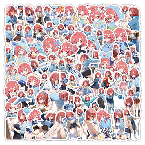 日漫三玖五等分新娘防水贴纸合集