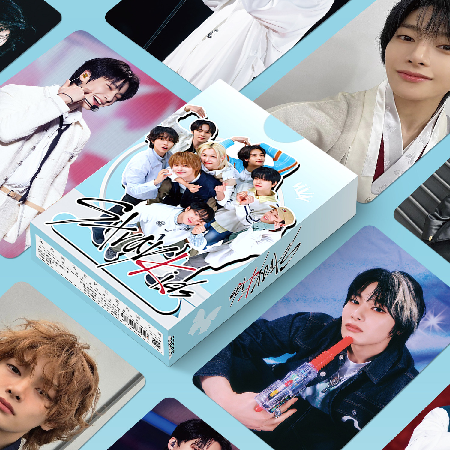StrayKids镭射LOMO小卡明信片