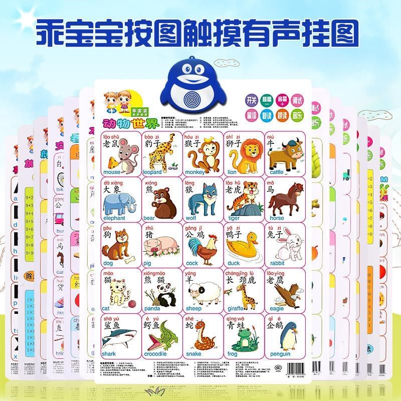 触摸发音有声挂图 挂画 儿童点读发音早教益智玩具挂图