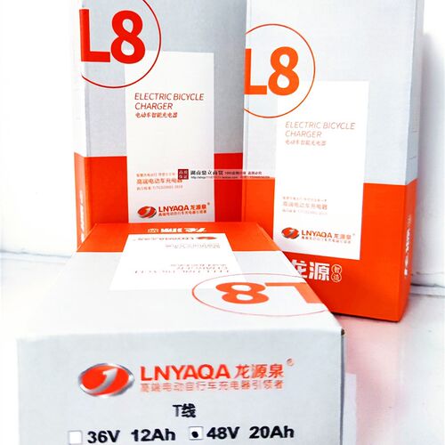 L8龙源泉电动车直流智能充电器48V60V64V72防反接升级加长线充电