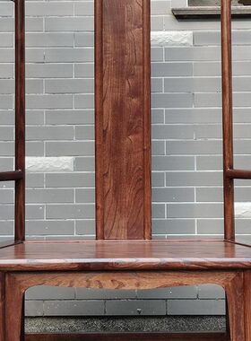 中式高背椅实木餐椅太师椅新古典做旧门厅形象椅酒店装饰椅拍摄用
