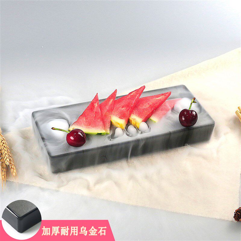 密胺个性特色会所私房酒店用品创意干冰小龙虾盘子意境菜餐厅餐具