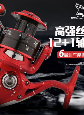 狼王纺车轮全金属无间隙战狼S2S3渔轮抛竿海竿路亚海钓锚鱼鱼线轮