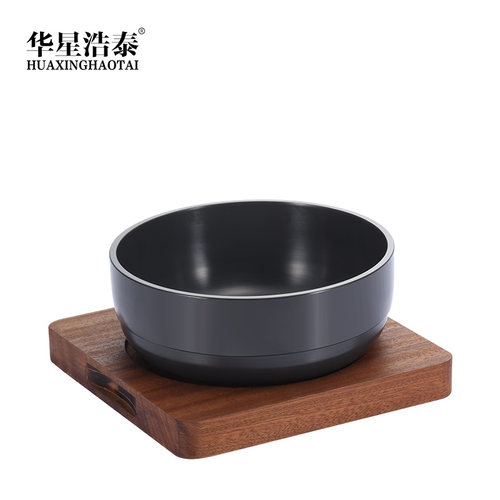 商用铝合金日料餐具拌饭石锅韩式料理砂锅耐高温煲仔饭大酱汤参鸡
