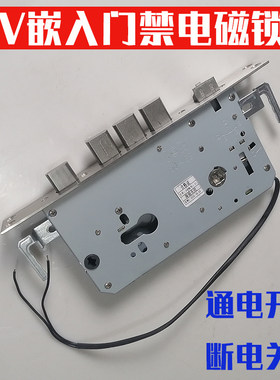 家用防盗门电子锁体楼宇门可视对讲门铃嵌入式门禁系统磁力电控锁