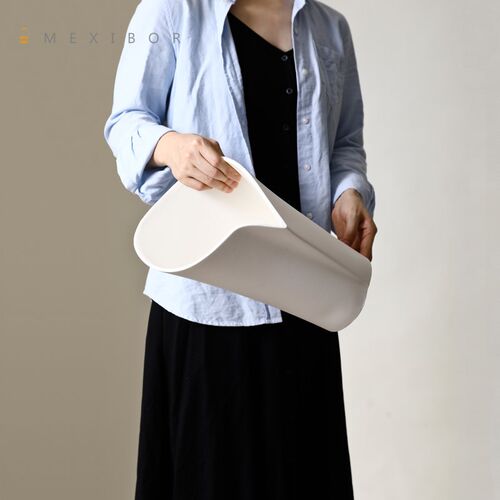 气质优雅的极简阔口大号陶瓷花瓶grace高级感插花桶客厅家居摆件